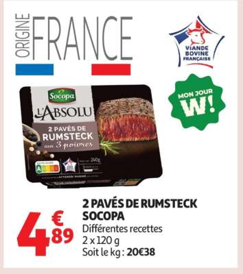 2 Pavés De Rumsteck Socopa