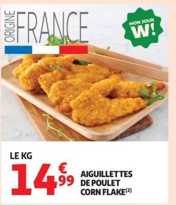 AIGUILLETTES DE POULET CORN FLAKE