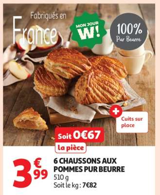 6 Chaussons aux Pommes Pur Beurre