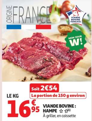 Viande Bovine : Hampe**