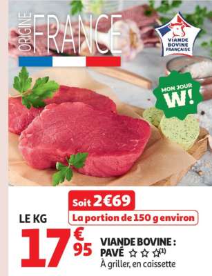 Viande Bovine : Pavé***