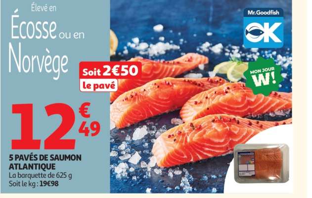 5 Pavés De Saumon Atlantique