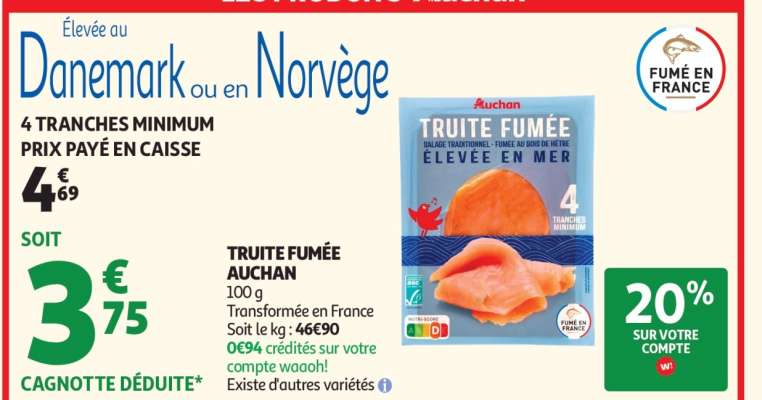 Truite Fumée Auchan
