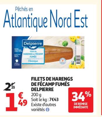 Filets De Harengs De Fécamp Fumés Delpierre