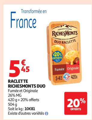 RACLETTE RICHESMONTS DUO