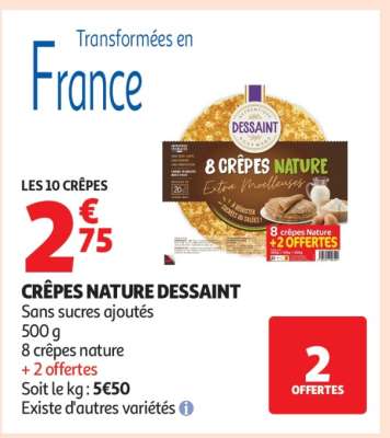 CRÊPES NATURE DESSAINT