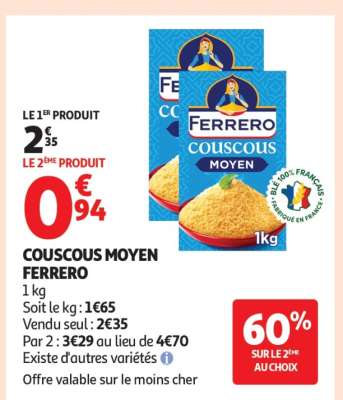 Couscous Moyen Ferrero