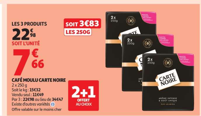 Café Moulu Carte Noire