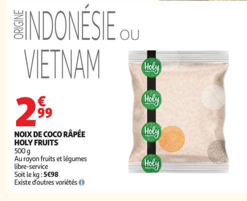 NOIX DE COCO RÂPÉE "HOLY FRUITS"