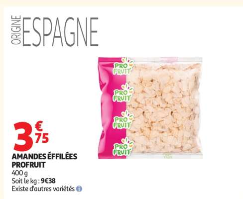 AMANDES ÉFFILÉES PROFRUIT