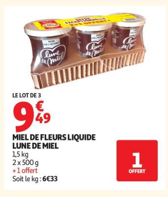 Miel De Fleurs Liquide Lune De Miel