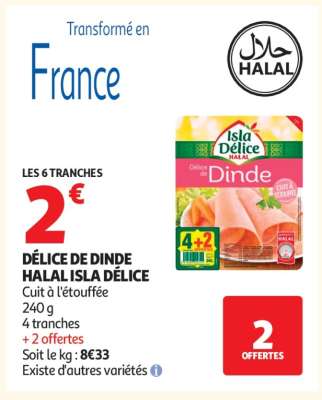 Délice De Dinde Halal Isla Délice