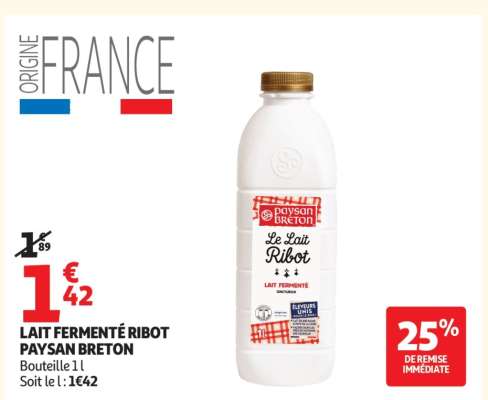 LAIT FERMENTÉ RIBOT PAYSAN BRETON