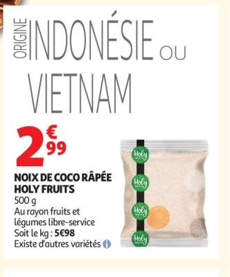 NOIX DE COCO RÂPÉE "HOLY FRUITS"