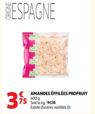 AMANDES ÉFFILÉES PROFRUIT