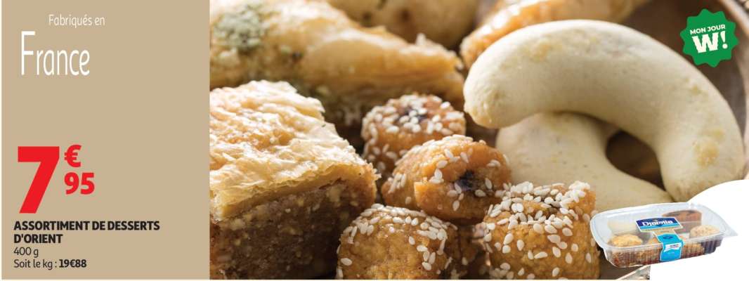 ASSORTIMENT DE DESSERTS D'ORIENT