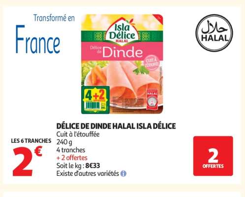 Délice De Dinde Halal Isla Délice