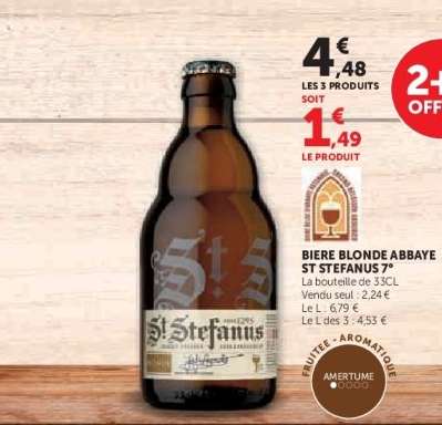 BIERE BLONDE ABBAYE ST STEFANUS 7°
