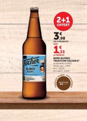 BIERE BLONDE TRADITION FISCHER 6°