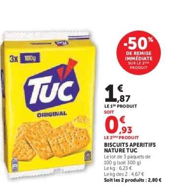 BISCUITS APERITIFS NATURE TUC