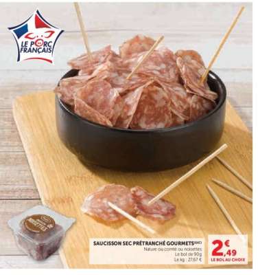 SAUCISSON SEC PRÉTRANCHÉ GOURMETS