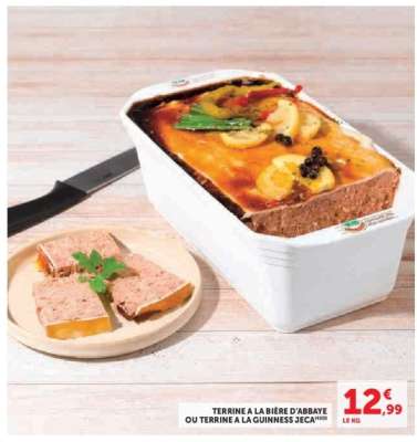 TERRINE A LA BIÈRE D'ABBAYE OU TERRINE A LA GUINNESS JECA