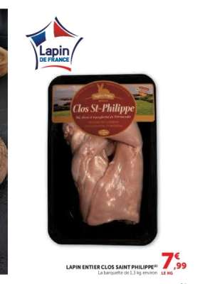 LAPIN ENTIER CLOS SAINT PHILIPPE
