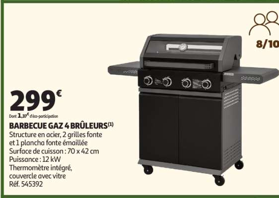 Barbecue Gaz 4 Brûleurs