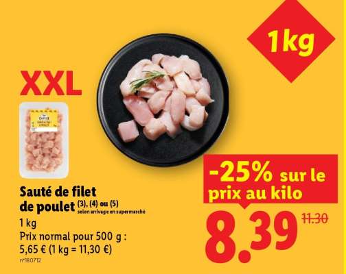 Sauté de filet de poulet
