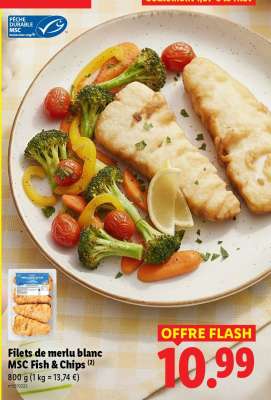 Filets de merlu blanc MSC Fish & Chips