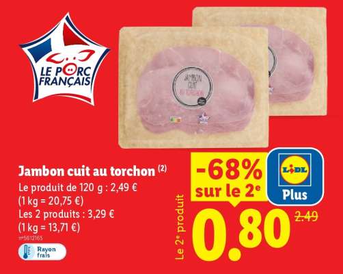 Jambon cuit au torchon