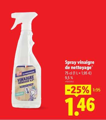 Spray vinaigre de nettoyage