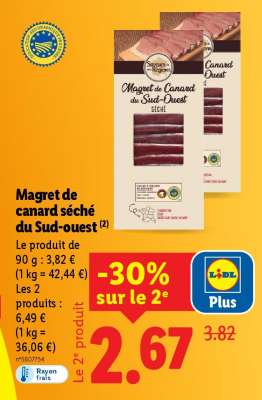 Magret de canard séché du Sud-ouest