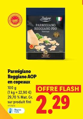 Parmigiano Reggiano AOP en copeaux