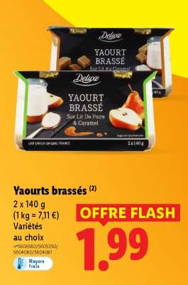 Yaourts brassés