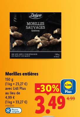 Morilles entières