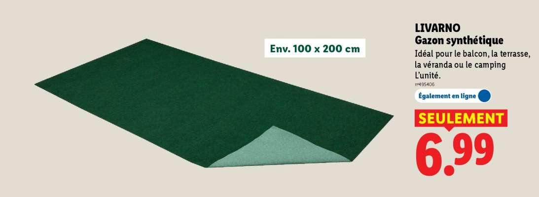 LIVARNO Gazon synthétique