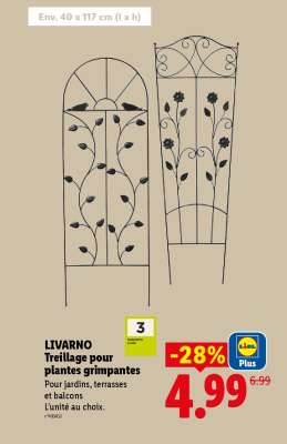 LIVARNO Treillage pour plantes grimpantes