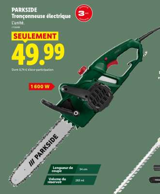 PARKSIDE Tronçonneuse électrique
