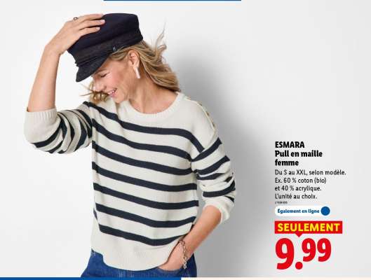 ESMARA Pull en maille femme