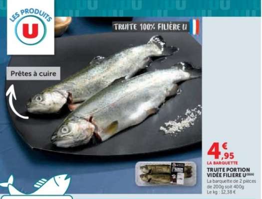 Truite Portion Vidée Filière U
