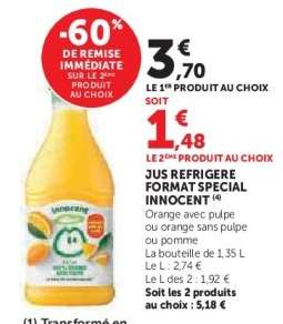 Jus Réfrigéré Format Spécial Innocent