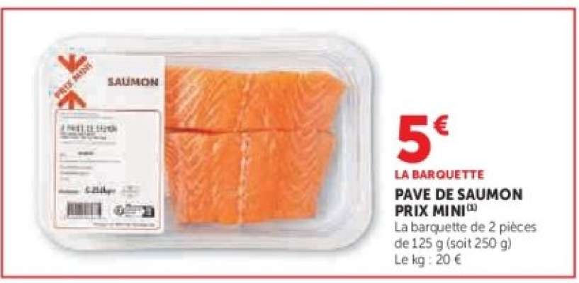 PAVÉ DE SAUMON PRIX MINI