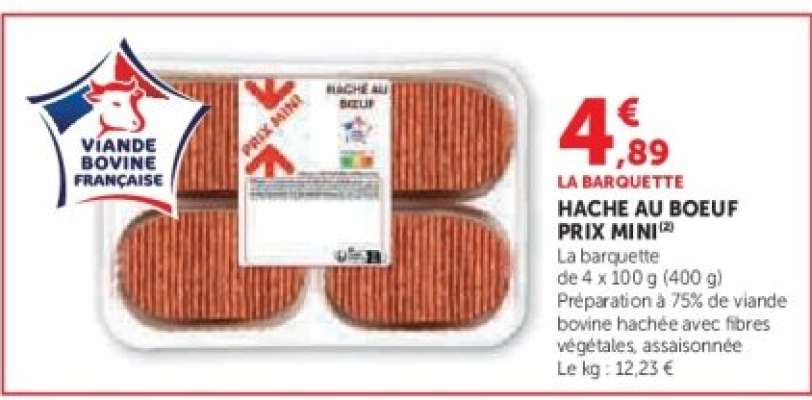 HACHE AU BOEUF PRIX MINI