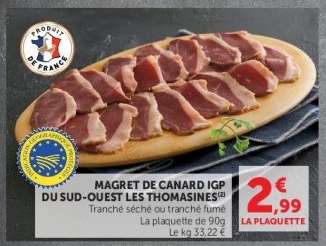 MAGRET DE CANARD IGP DU SUD-OUEST LES THOMASINES