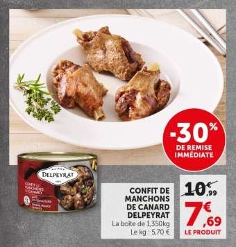 CONFIT DE MANCHONS DE CANARD DELPEYRAT