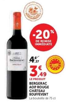 BERGERAC AOP ROUGE CHÂTEAU BOUFFEVENT