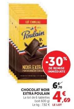 CHOCOLAT NOIR EXTRA POULAIN