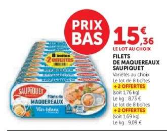 FILETS DE MAQUEREAUX 'SAUPIQUET'