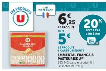 Emmental Français Pasteurisé